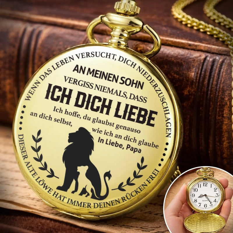 Personalisierte Taschenuhr – Geschenk für Sohn, Enkel – Für immer verbunden