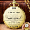 Personalisierte Taschenuhr – Geschenk für Sohn, Enkel – Immer an deiner Seite
