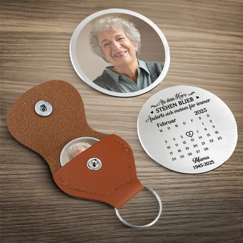 Personalisierter Taschenknuddler mit Foto – Gedenken an Verstorbene | Erinnerung an Mama, Papa – Änderte Sich Meines Für Immer