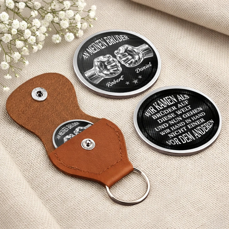 Personalisierter Taschenknuddler – Geschenk für Bruder – Brüder fürs Leben