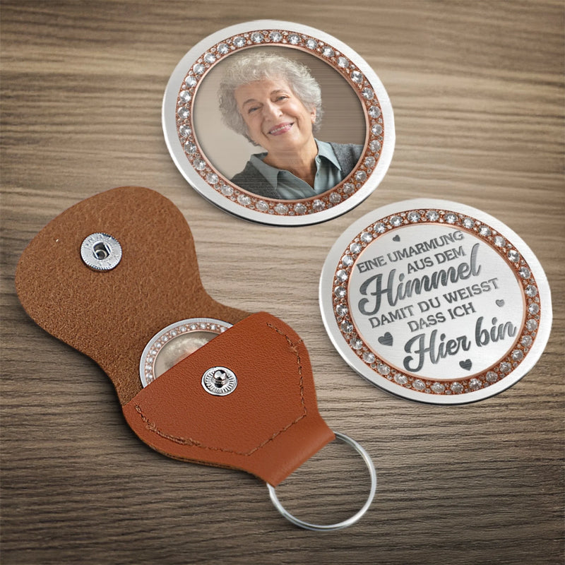 Personalisierter Taschenanhänger Mit Foto – Gedenk- Und Trauergeschenke Für Den Verlust Von Mama Oder Papa – In Meinem Herzen, Immer Bei Dir
