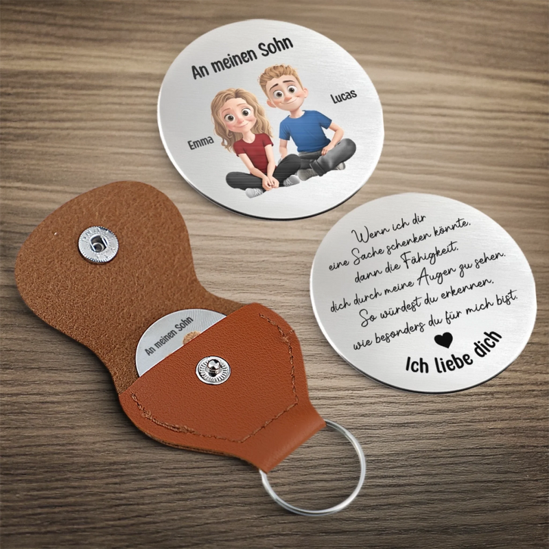 Personalisierter Taschenknuddler – Individuelle Geburtstagsgeschenke Für Sohn, Tochter – Die Bindung, Die Wir Teilen, Verblasst Nie