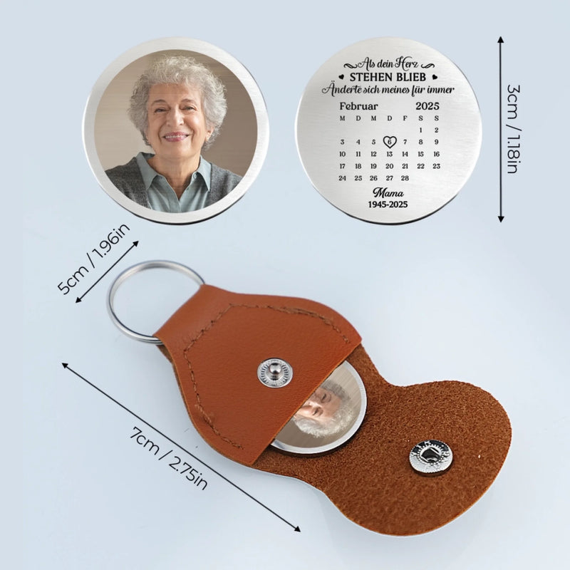 Personalisierter Taschenknuddler mit Foto – Gedenken an Verstorbene | Erinnerung an Mama, Papa – Änderte Sich Meines Für Immer