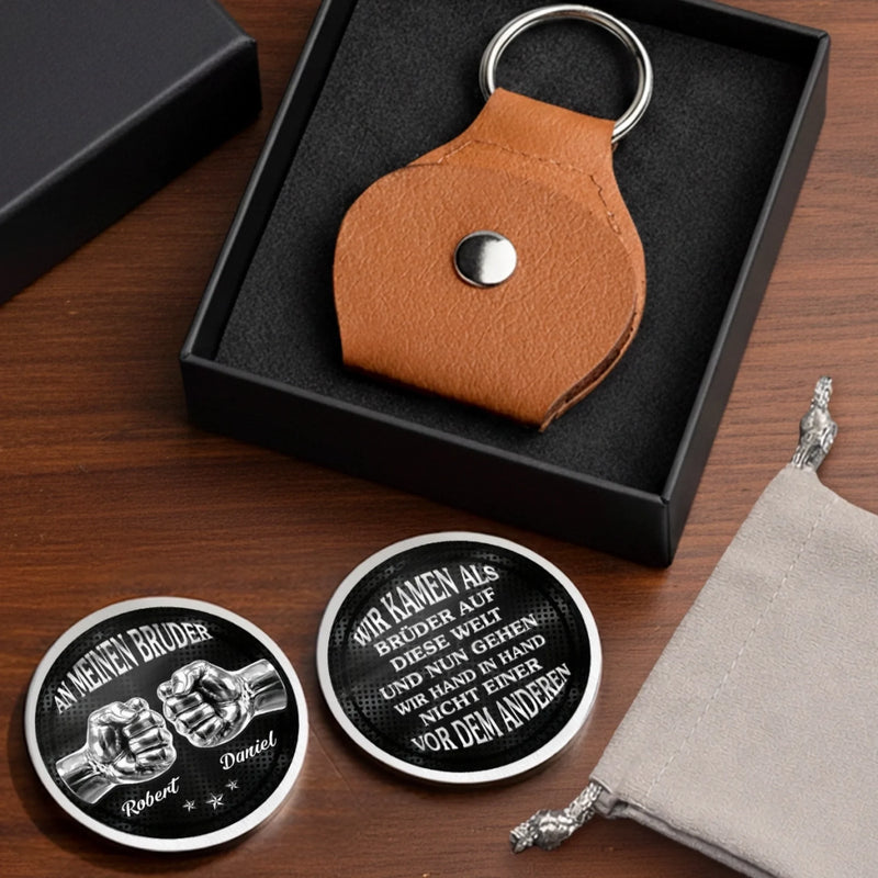 Personalisierter Taschenknuddler – Geschenk für Bruder – Brüder fürs Leben