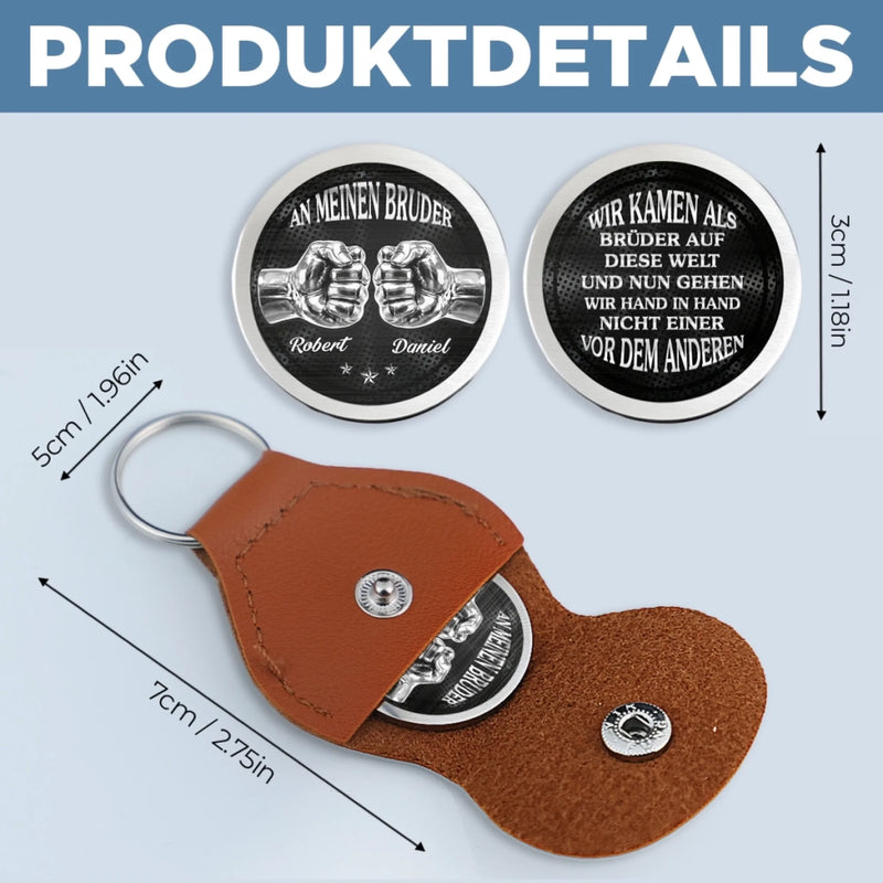 Personalisierter Taschenknuddler – Geschenk für Bruder – Brüder fürs Leben