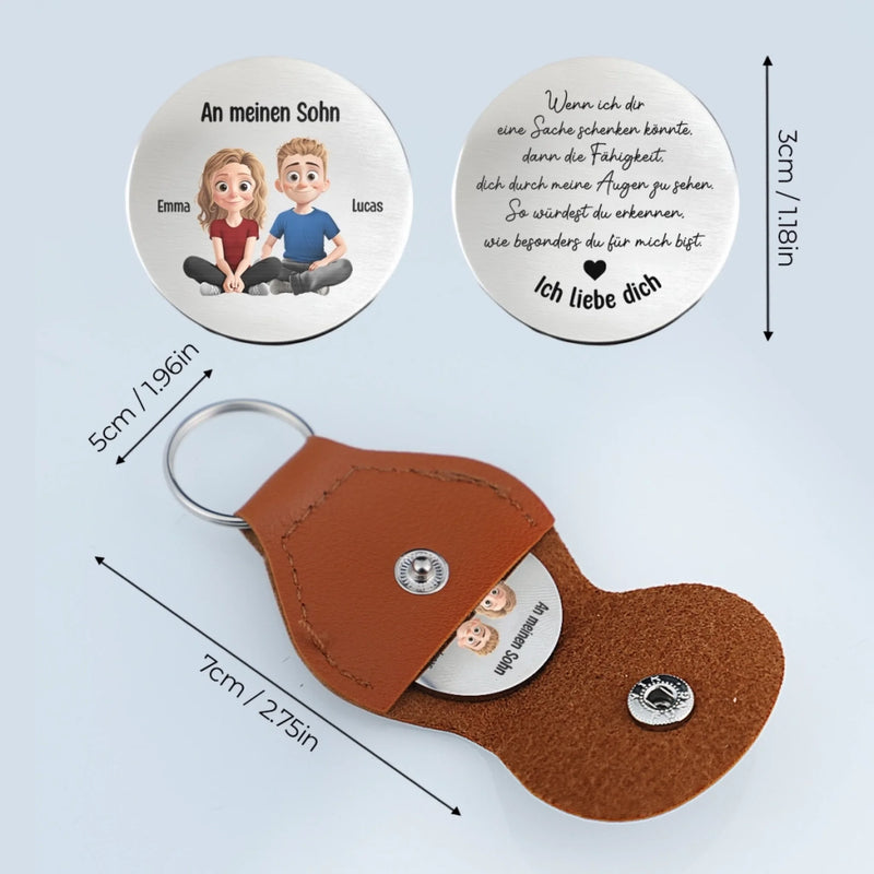 Personalisierter Taschenknuddler – Individuelle Geburtstagsgeschenke Für Sohn, Tochter – Die Bindung, Die Wir Teilen, Verblasst Nie