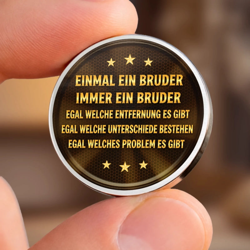 Personalisierter Taschenknuddler – Vatertagsgeschenk für Sohn, Bruder – Brüder sind die besten Freunde