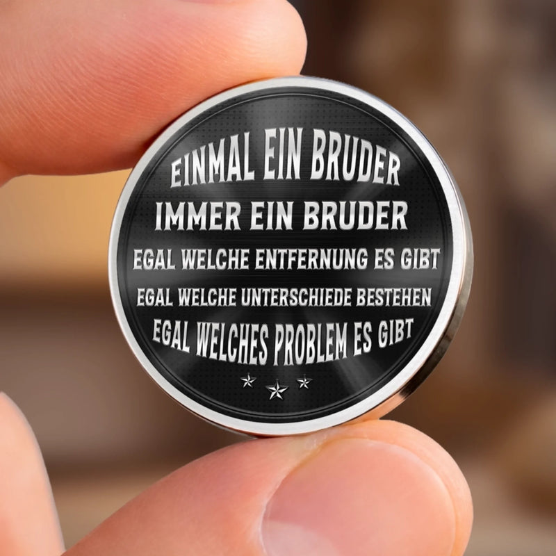 Personalisierter Taschenknuddler – Vatertagsgeschenk für Sohn, Bruder – Bruder steht immer an deiner Seite