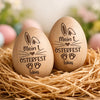 Personalisierter Eier-Shaker aus Holz – Ostergeschenk für Babys – Frühlingserwachen
