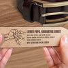 Personalisierter Ledergürtel mit Gravur – Geschenk für Opa, Papa – Wie sehr wir dich liebe