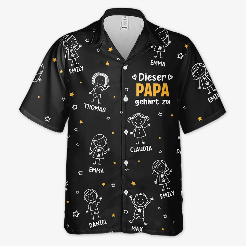 Personalisiertes Hawaiihemd – Geschenk für Opa, Papa – Diese Opa gehört zu