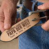 Personalisierter Ledergürtel mit Gravur – Geschenk für Opa, Papa – Papa der welt