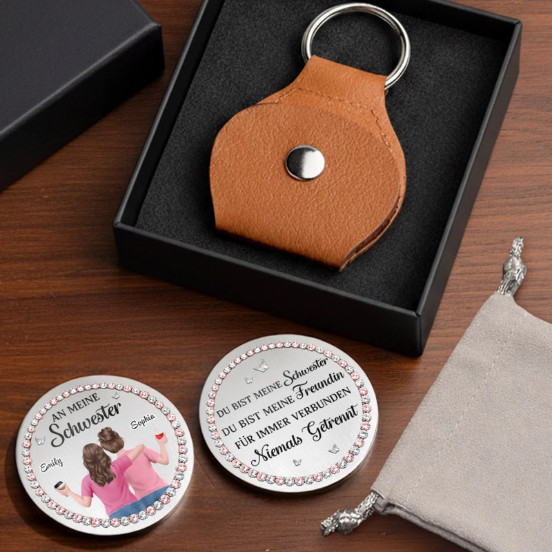 Personalisierter Taschenknuddler – Geschenk für Schwester – Für meine Schwester