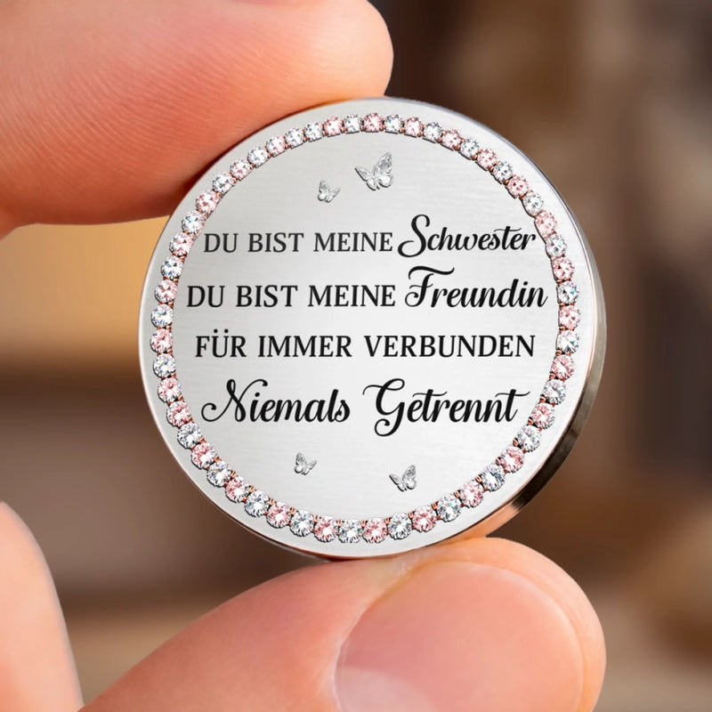 Personalisierter Taschenknuddler – Geschenk für Schwester – Für meine Schwester