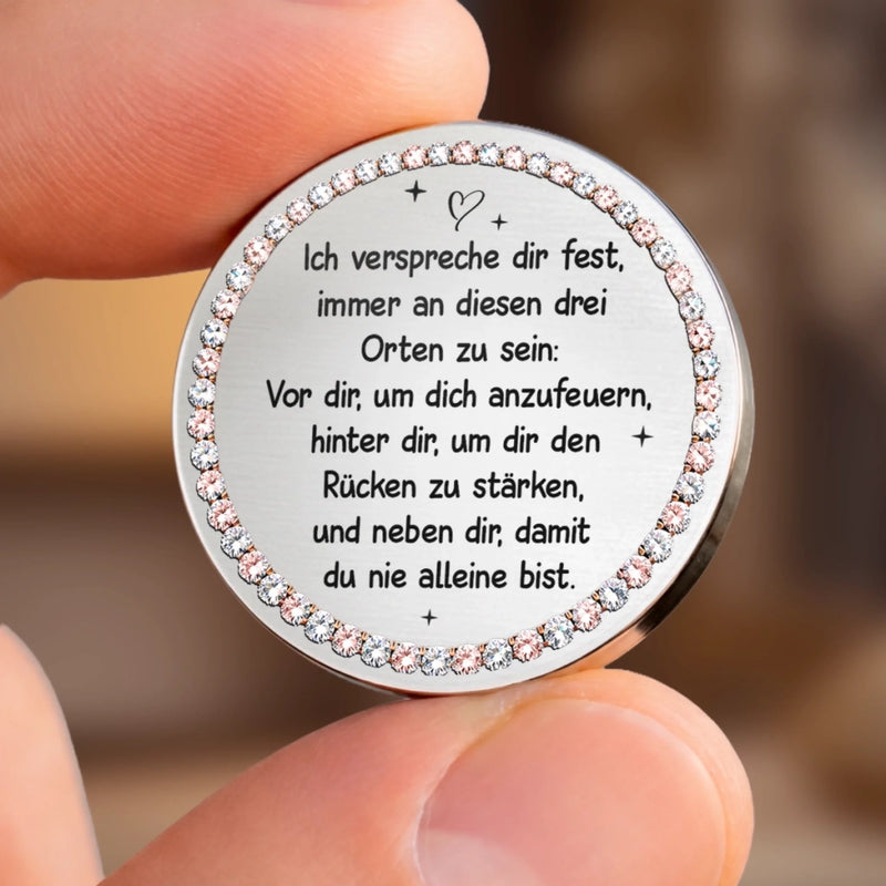 Personalisierter Taschenknuddler – Geschenk für Schwester – Für immer meine Schwester