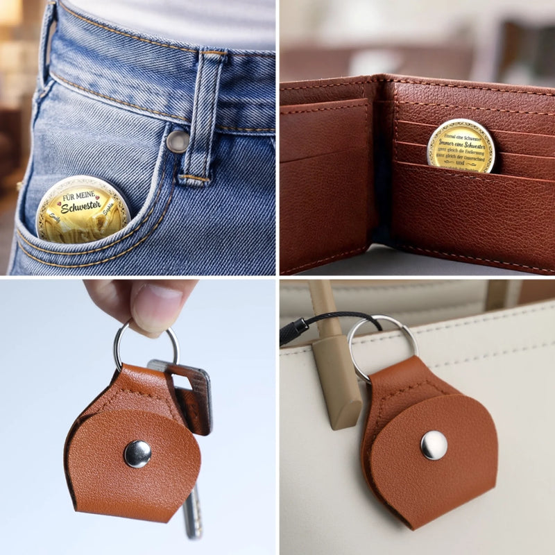 Personalisierter Taschenknuddler – Geschenk für Schwester – Gesegnet mit einer Schwester wie dir