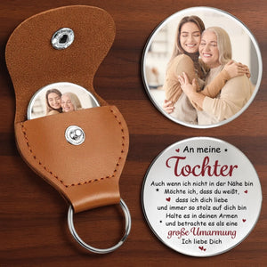 Personalisierter Taschenknuddler mit Foto – Geschenk für  Tochter, Sohn – Unendlich stolz auf dich