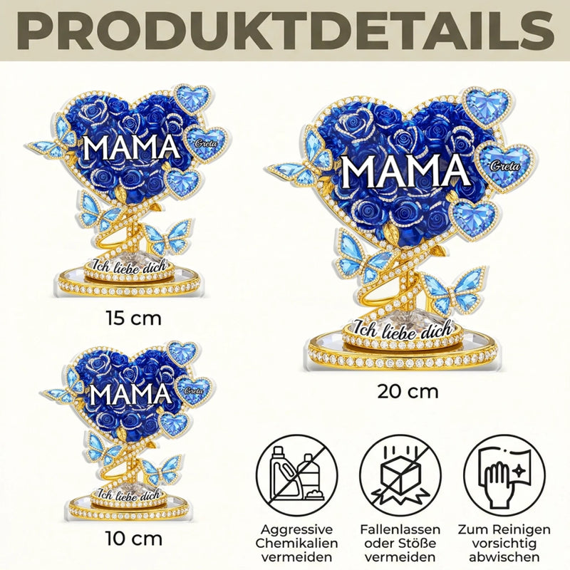 Personalisierte Acrylplakette – Muttertagsgeschenk für Mama, Oma - In dankbarer Erinnerung