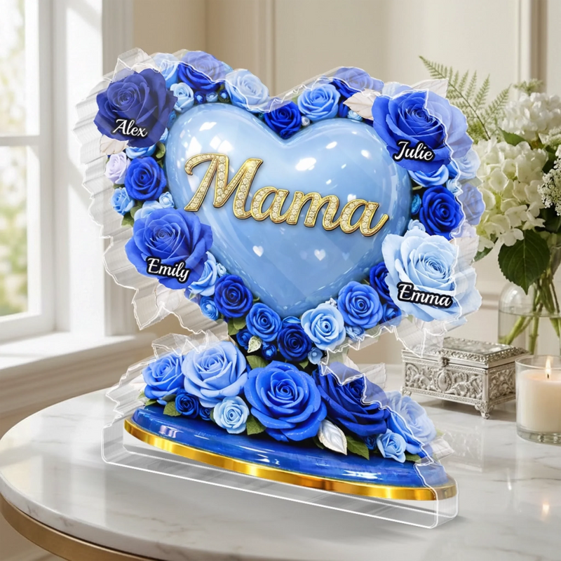 Personalisierte Acrylplakette – Muttertagsgeschenk für Mama, Oma - Geliebt und unvergessen