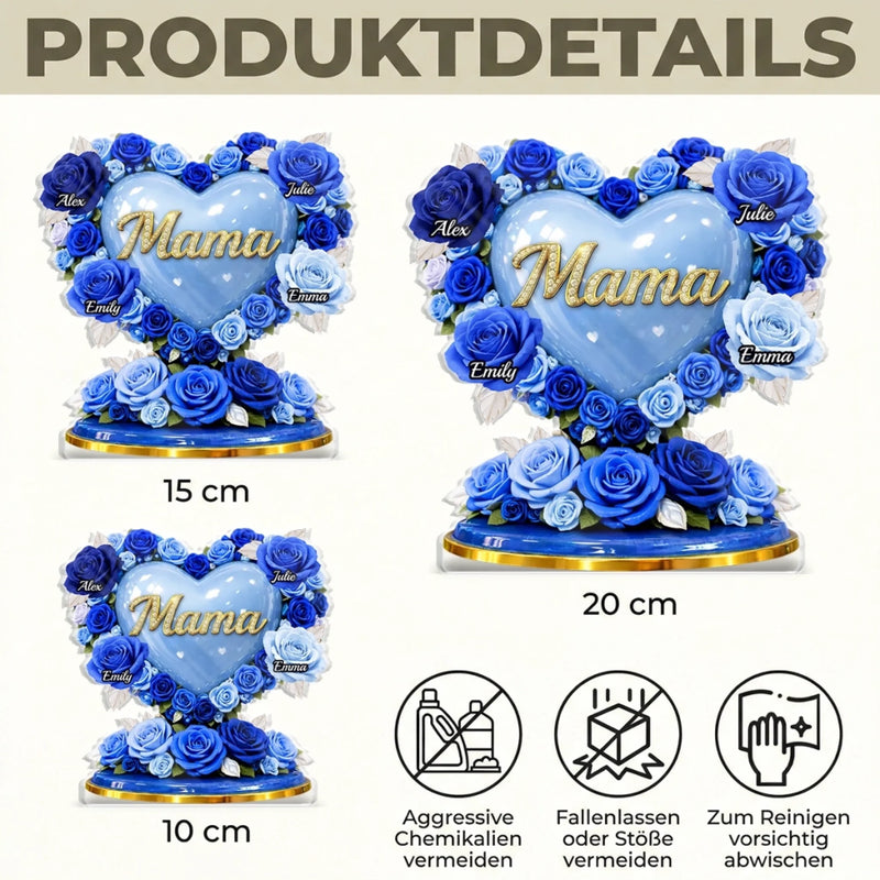Personalisierte Acrylplakette – Muttertagsgeschenk für Mama, Oma - Geliebt und unvergessen