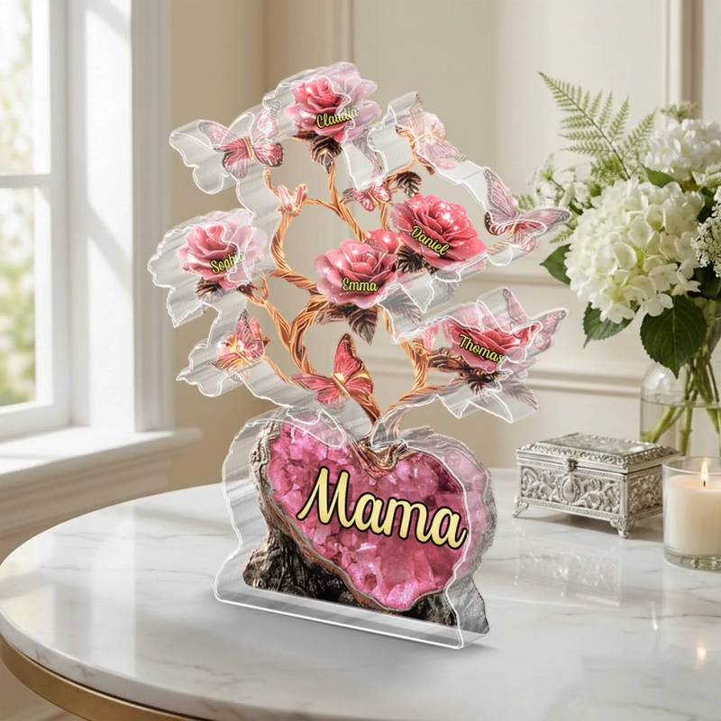 Personalisierte Acrylplakette – Muttertagsgeschenk für Mama, Oma - Nichts ist stärker als Liebe
