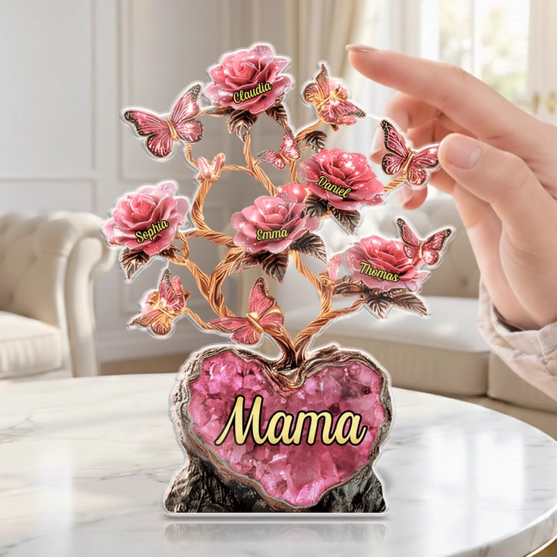 Personalisierte Acrylplakette – Muttertagsgeschenk für Mama, Oma - Nichts ist stärker als Liebe