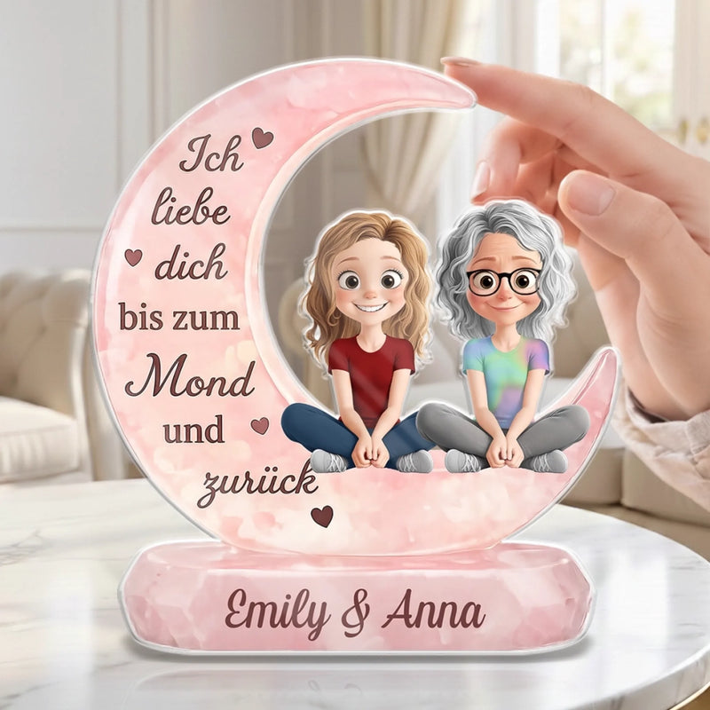 Personalisierte Acrylplakette – Muttertagsgeschenk für Mama – Liebe ist unbesiegbar