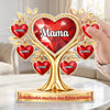 Personalisierte Acrylplakette – Muttertagsgeschenk für Mama, Oma - Zeit vergeht, Liebe bleibt