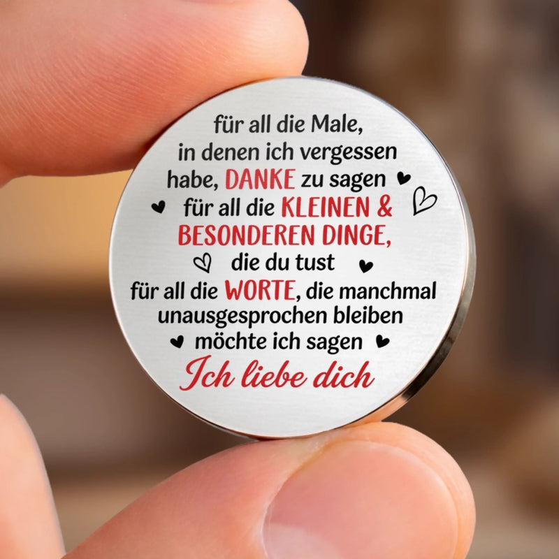 Personalisierter Taschenknuddler – Geschenk für  Mama – So sehr liebe ich dich