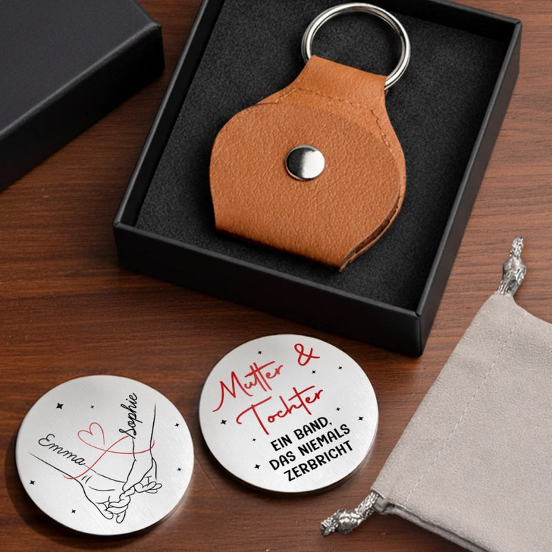 Personalisierter Taschenknuddler – Geschenk für Mama, Tochter – Was niemals bricht