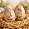 Personalisierter Eier-Shaker aus Holz – Ostergeschenk für Babys – Meine erste Osterei