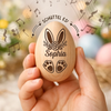 Personalisierter Eier-Shaker aus Holz – Ostergeschenk für Babys – Ein Geschenk der Liebe