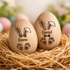 Personalisierter Eier-Shaker aus Holz – Ostergeschenk für Babys – Einzigartig und süß