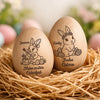Personalisierter Eier-Shaker aus Holz – Ostergeschenk für Babys – Ein Zeichen der Liebe