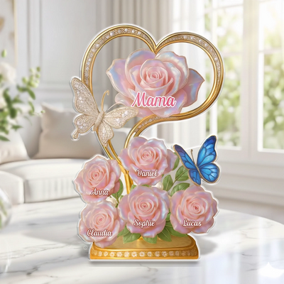 Personalisierte Acrylplakette – Muttertagsgeschenk für Mama, Oma - Jahre vergehen Liebe bleibt