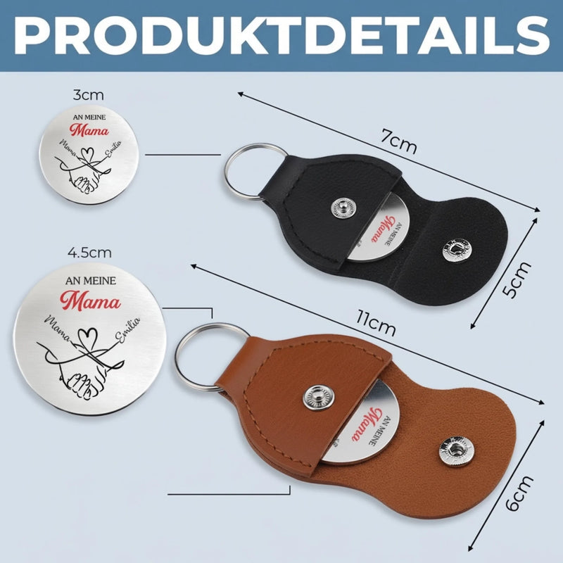 Personalisierter Taschenknuddler – Geschenk für Mama – Was für immer bleibt