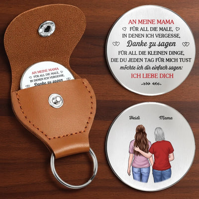 Personalisierter Taschenknuddler – Geschenk für Mama – Meine Liebe endet nie