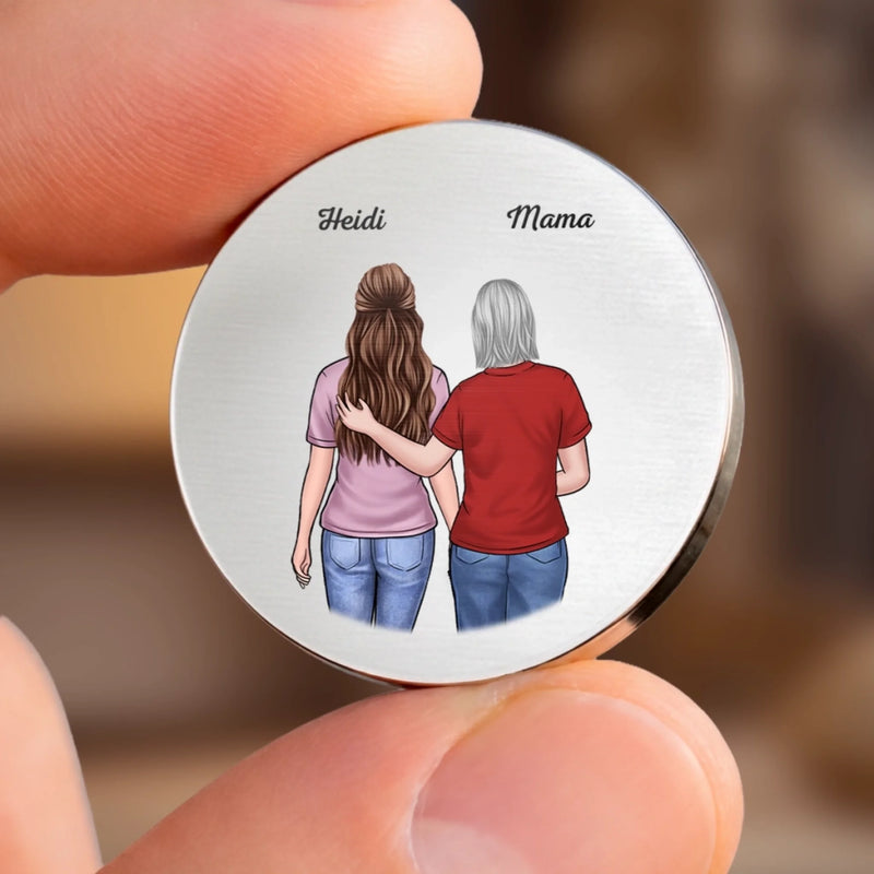 Personalisierter Taschenknuddler – Geschenk für Mama – Meine Liebe endet nie