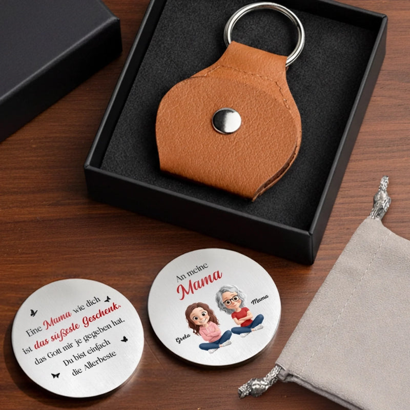 Personalisierter Taschenknuddler – Geschenk für Mama – Mein Dank gilt dir