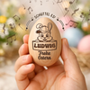 Personalisierter Eier-Shaker aus Holz – Ostergeschenk für Babys – Aus Liebe gemacht
