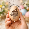Personalisierter Eier-Shaker aus Holz – Ostergeschenk für Babys – Mein erstes Osterglück