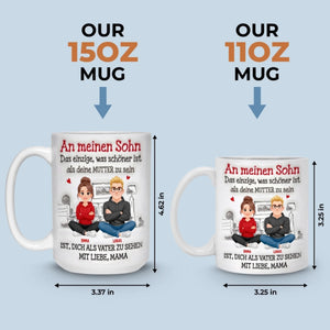Personalisierte Tasse – Geschenk für Sohn – Du machst mich zur Mama