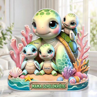 Personalisierte Acrylplakette – Muttertagsgeschenk für Mama, Oma - Liebe bleibt ewig