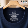 Personalisiertes Unisex-T-Shirt mit Innenkragen-Druck – Geschenk für Tochter – An meine Tochter