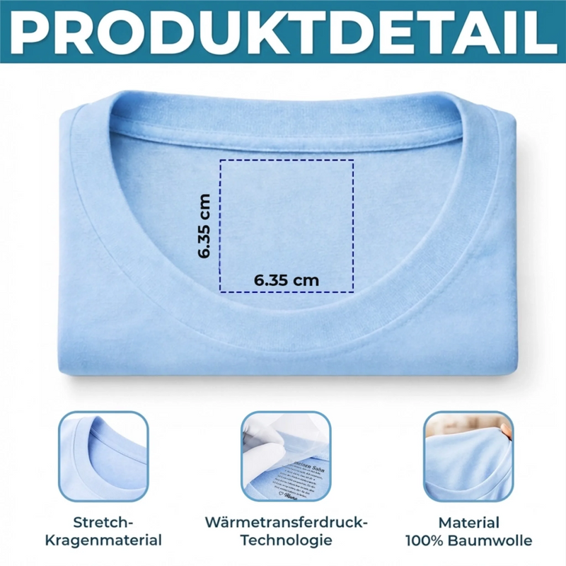 Personalisiertes Unisex-T-Shirt mit Innenkragen-Druck – Geschenk für Sohn – An meinen Sohn