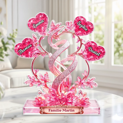 Personalisierte Acrylplakette – Muttertagsgeschenk für Familie, Mama, Oma - Liebe zum Verschenken