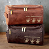Personalisierte Leder-kulturtasche mit Gravur - Geburtstagsgeschenke für Papa, Opa – Papas Lieblingssachen