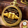 Personalisierte goldene Taschenuhr – Geschenk für Bruder – Brüder für immer