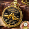 Personalisierte goldene Taschenuhr – Geschenk für Bruder – Mein Bruder, mein Held