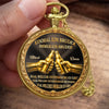 Personalisierte goldene Taschenuhr – Geschenk für Bruder – Mein Bruder, mein Held